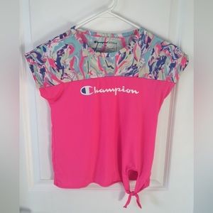 Champion girls size 7/8 Pink athletic shirt